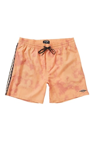 Bañador corto tie-dye - Coral