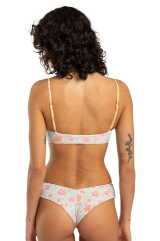 Braga de bikini reversible - Rosa y verde agua