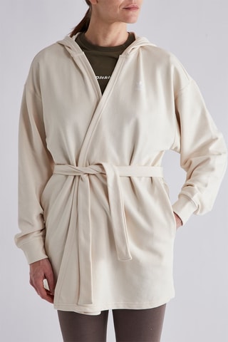 Vestido sudadera con capucha Original 80’s Aerobic - Crudo