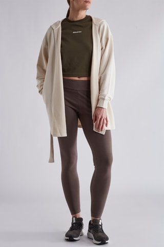 Vestido sudadera con capucha Original 80’s Aerobic - Crudo