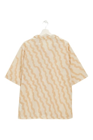 Camisa Sumer Waves - Crudo y beige