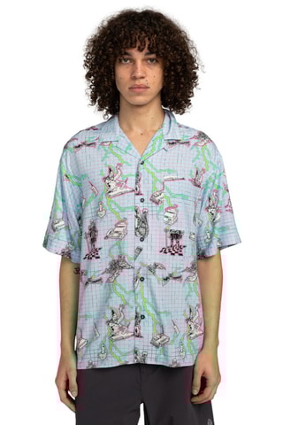 Camisa relaxed - Azul claro