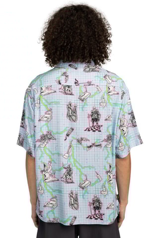 Camisa relaxed - Azul claro