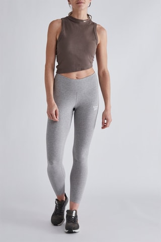 Leggings de tiro alto - Gris oscuro jaspeado