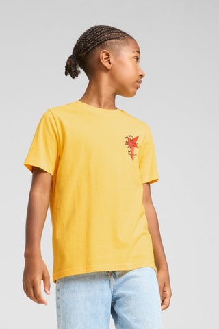 Camiseta regular fit Road To Unity - Amarillo