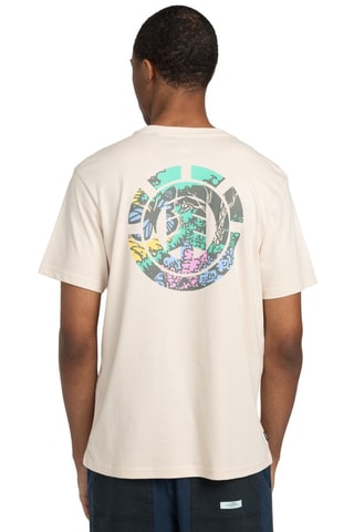 Camiseta regular fit de algodón orgánico - Beige