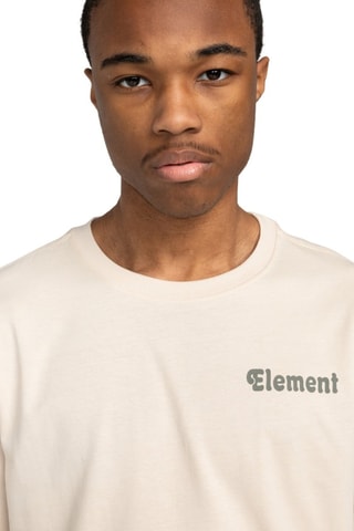 Camiseta regular fit de algodón orgánico - Beige