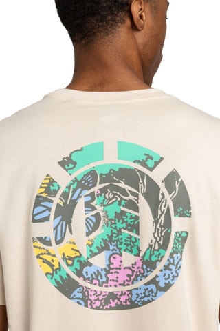 Camiseta regular fit de algodón orgánico - Beige