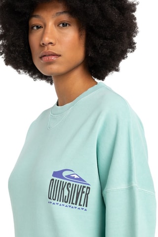 Sudadera de algodón orgánico - Celeste