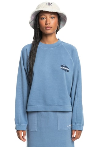 Sudadera de algodón orgánico - Azul