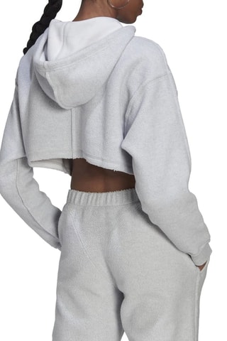 Sudadera corta Loungewear - Gris claro