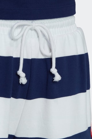 Short Resort Striped - Blanco y azul marino - Adidas