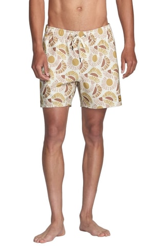 Short - Blanco y amarillo