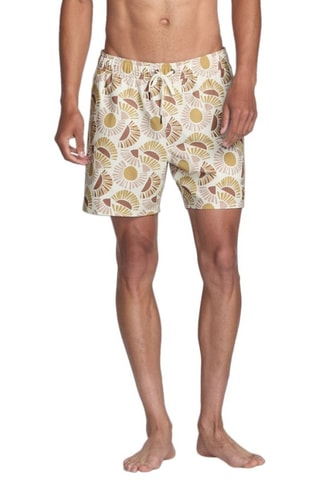 Short - Blanco y amarillo