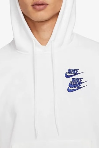 Sudadera con capucha - Blanco y azul marino - Nike
