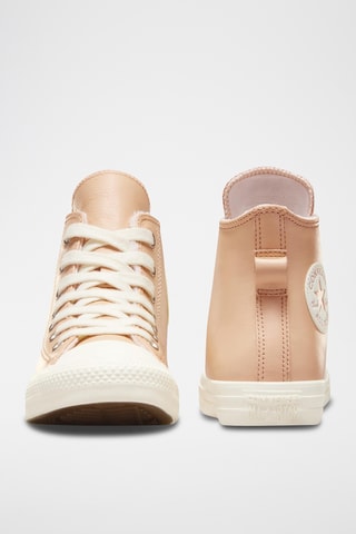 Sneakers de corte alto de piel - Beige - Converse