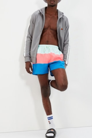 Bañador corto - Celeste y rosa - Ellesse