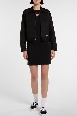 Vestido recto de algodón orgánico - Negro - Dickies