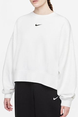 Sudadera corta polar - Blanco - Nike