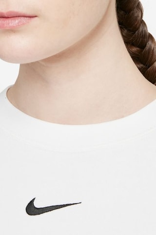 Sudadera corta polar - Blanco - Nike