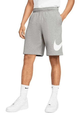 Short - Gris jaspeado y blanco - Nike
