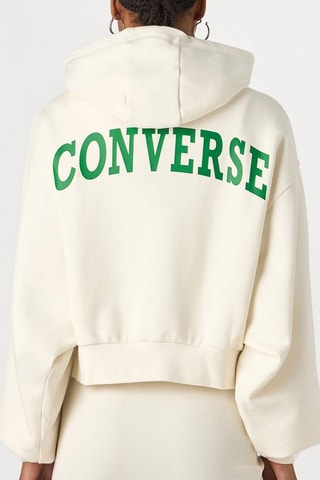 Sudadera con capucha - Blanco y verde - Converse