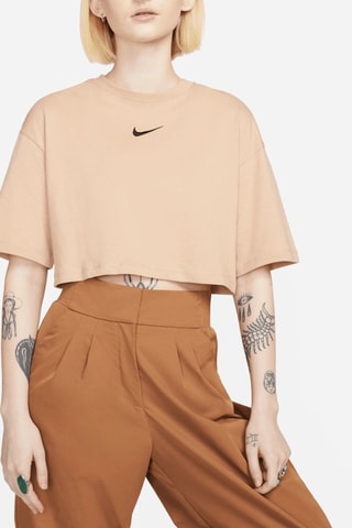 Camiseta cropped - Marrón - Nike
