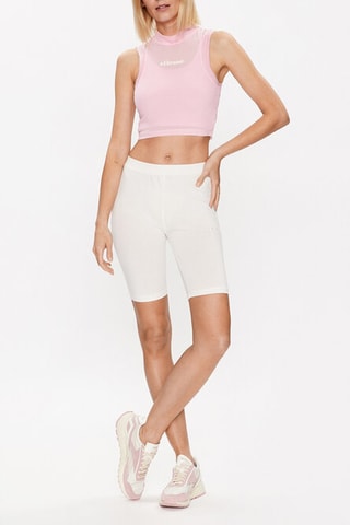Crop top efecto doble prenda - Rosa - Ellesse