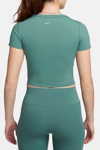 Camiseta cropped de entrenamiento - Verde claro - Nike
