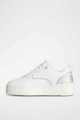 Zapatillas de piel con plataforma - Blanco - Napapijri