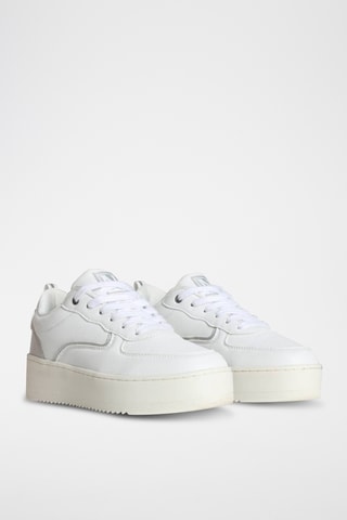 Zapatillas de piel con plataforma - Blanco - Napapijri