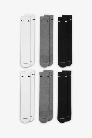 6 pares de calcetines de entrenamiento - Blanco y gris - Nike