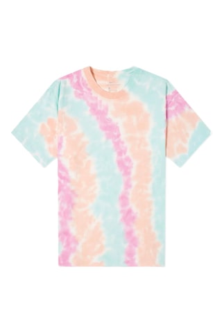 Camiseta oversize tie-dye - Celeste y malva - Nike