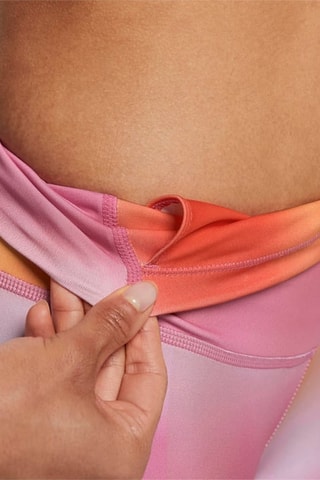 Leggings 7/8 de yoga tie-dye de tiro alto - Rosa - Nike