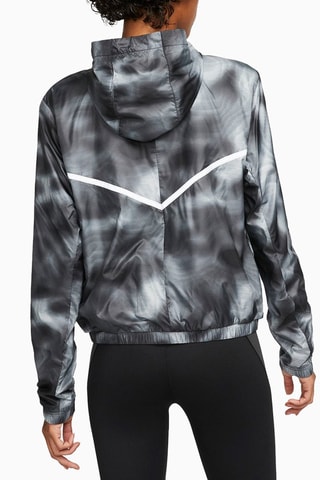 Chaqueta de running con capucha tie-dye - Negro - Nike