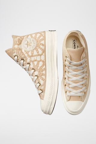 Sneakers de corte alto - Marrón claro y crudo - Converse