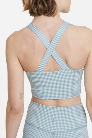 Crop top de entrenamiento - Celeste - Nike