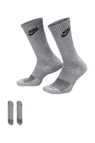2 pares de calcetines de entrenamiento - Gris oscuro jaspeado - Nike