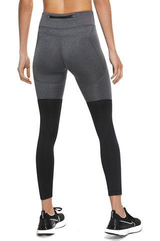 Leggings de running de tiro alto - Negro - Nike
