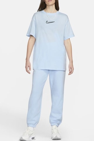 Pantalón polar tiro alto - Celeste - Nike
