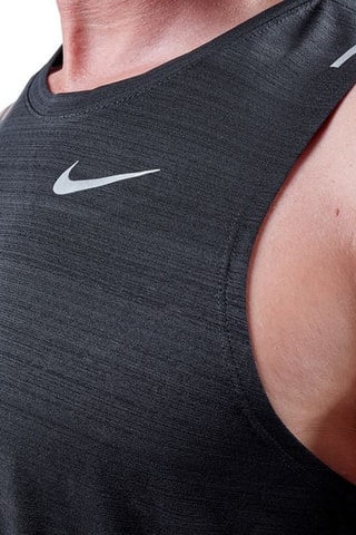 Camiseta de tirantes de running - Negro jaspeado - Nike