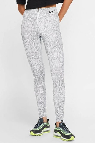 Leggings de tiro alto - Blanco y gris - Nike