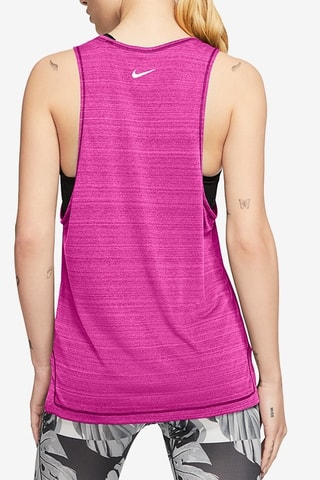Camiseta de tirantes de running - Fucsia jaspeado - Nike