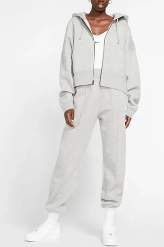 Pantalón polar ancho - Gris jaspeado - Nike