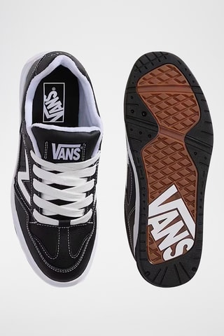 Zapatillas de piel - Negro y blanco - Vans