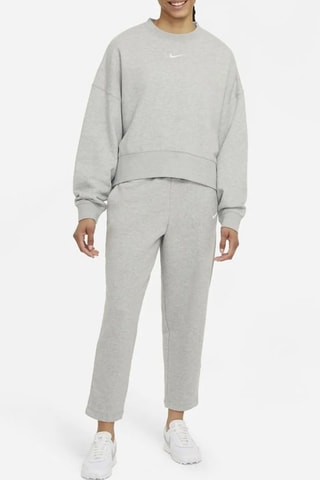 Sudadera corta polar - Gris claro jaspeado - Nike