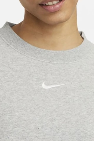 Sudadera corta polar - Gris claro jaspeado - Nike