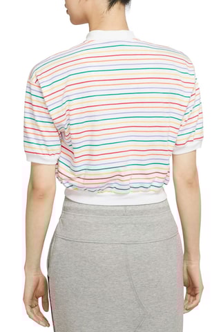 Polo corto - Blanco y rojo - Nike