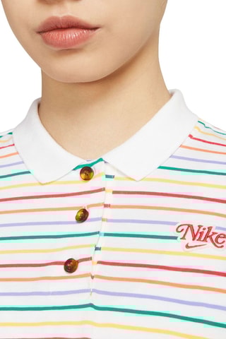 Polo corto - Blanco y rojo - Nike