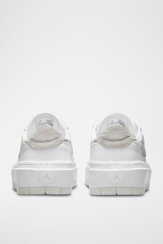 Zapatillas de piel con plataforma - Gris claro y blanco - Jordan